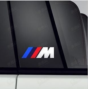 2x adesivi BMW M M3 M5 M7 M1 Racing Decal Emblem Auto
