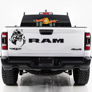 Dodge Ram TRX 2023 TRX Eating Raptor portellone posteriore lato letto TRX camion grafica decalcomania in vinile

