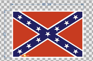 Adesivo decalcomania in vinile General Lee Flags States of America da 40 pollici x 60 pollici
