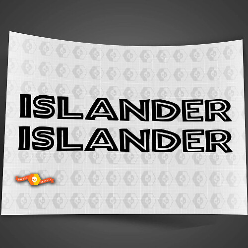 Set Adesivi in Vinile Cofano Islander per Jeep Wrangler