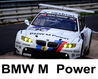 BMW M POWER Decalcomania per cofano Motorsport M3 M5 M6 X5 E30 E36 E46 Vinile
