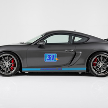 Coppia Porsche 911 Numero laterale Decal Pannello Pannello Porte Adesivo per decalcomanie - 3 colori
 3