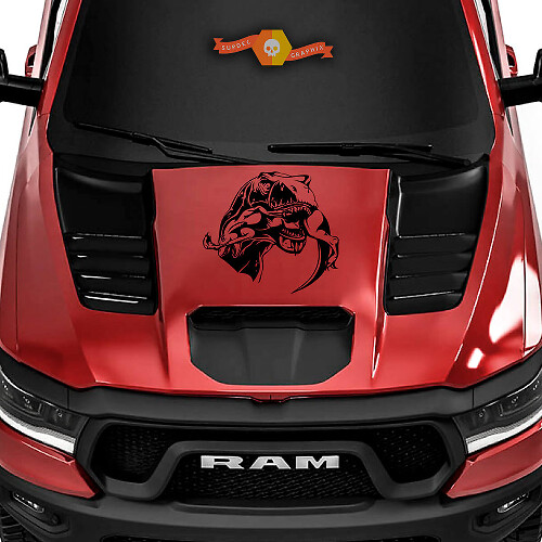 Adesivo in Vinile Stile T-Rex per Cofano Ram 1500 TRX