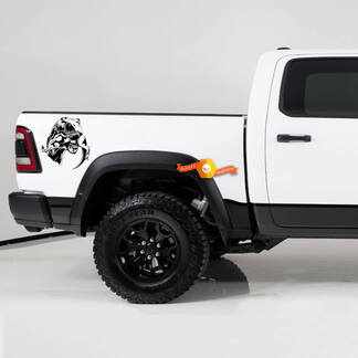 2x Dodge Ram TRX 2023 TRX Eating Raptor Bed Side TRX Truck Vinyl Decal Graphic
