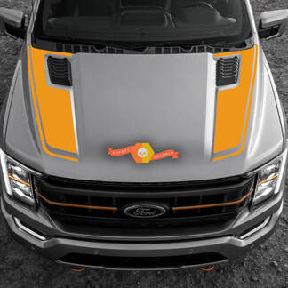 2023 Ford F-150 Tremor Hood Graphics 2022 2023 Line Decalcomanie in vinile Ford
