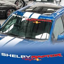 Adesivo decalcomania grafica per parabrezza Baner Ford F-150 Raptor Shelby Raptor Baja Edition
 2