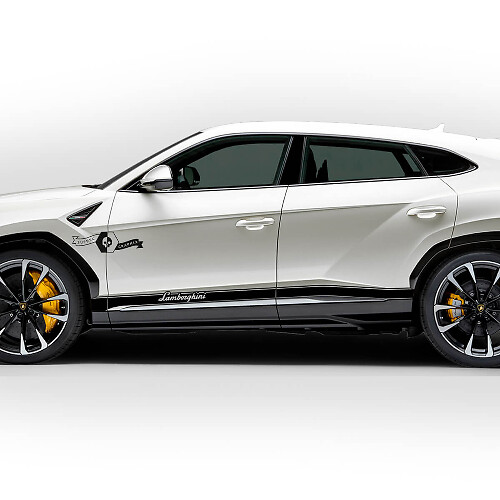 Coppia Adesivi in Vinile per Strisce Laterali Porte Lamborghini Urus 2021 2022 2023
