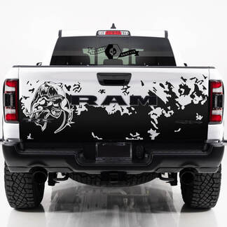 Portellone posteriore Dodge Ram TRX 2023 Eating Raptor Bed Side Mud Splash Decal Truck Vinyl Graphic
