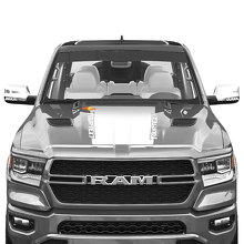 Adesivo in vinile fascia black-out per cofano Dodge Ram 1500 TRX 2019+_2