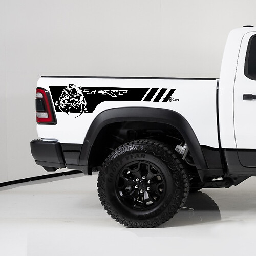 Kit Adesivo Murale Personalizzato Stile TRX per Dodge Ram 1500 TRX Rebel