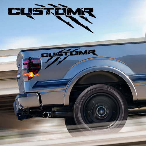 CUSTOMR Coppia di Adesivi in Vinile con Artigli Usurati da Comodino per Ford F-150