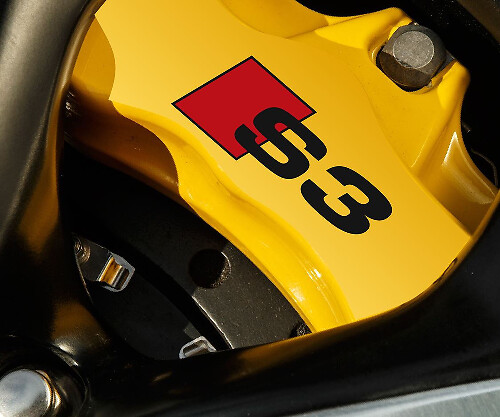 2 adesivi in ​​vinile per decalcomanie per pinza freno Audi S3