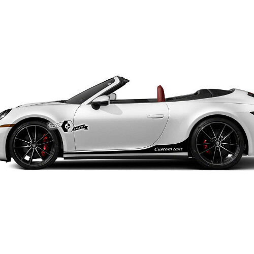 2 Porsche 911 Porsche Carrera Rocker Panel Extended Side Stripes Porte Letto Kit Decalcomanie Adesivi
