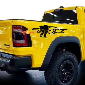 Dodge Ram 1500 TRX decalcomanie lato letto T-Rex grafica adesiva in vinile
