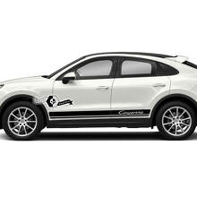 Porsche Cayenne S GTS Turbo Turbo Strisce Laterali Adesivi Decalcomanie 2003 presenti 2