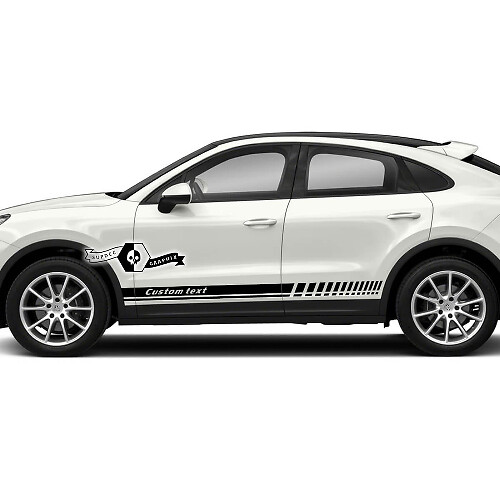 Porsche Cayenne Turbo Side Line Stripes Decals Adesivi 2003 presenti
