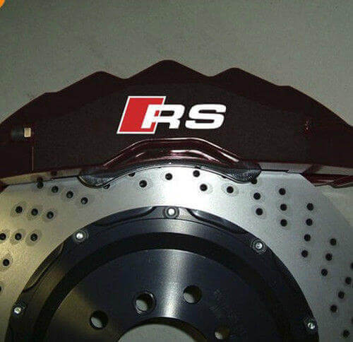 Set Adesivi in Vinile per Pinze Freno RS per Audi TT A3 A4 S3 Q5