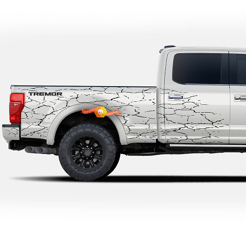 2x Decal per Ford F-150 F-250 F-350 Ford Super Duty Tremor Splash Wrap Adesivi Truck Bed Side
