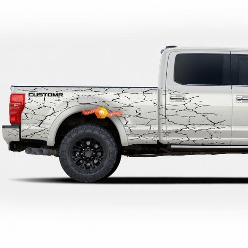 Kit di Pellicola Adesiva per Porta e Pianale Crepato CUSTOMR per Ford F-250 F-350