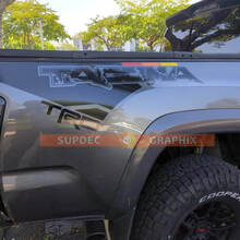 Coppia di TRD Tacoma in stile Raptor Lines Side Side con strisce di colore vintage Kit di decalcomanie in vinile adesivi per Toyota Tacoma 16-23
 2