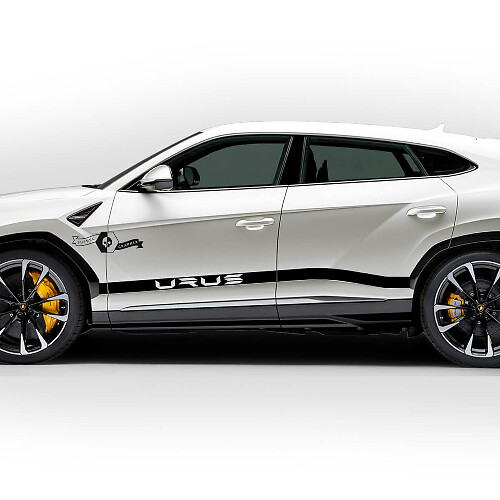 Coppia Lamborghini Urus 2021 2022 2023 Side Doors Logo Stripe Vinyl Decal Sticker Graphics
