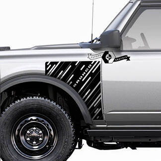 Coppia Ford Bronco Everglades Style Side Panel Vinyl Decal Sticker Graphics Kit 3
