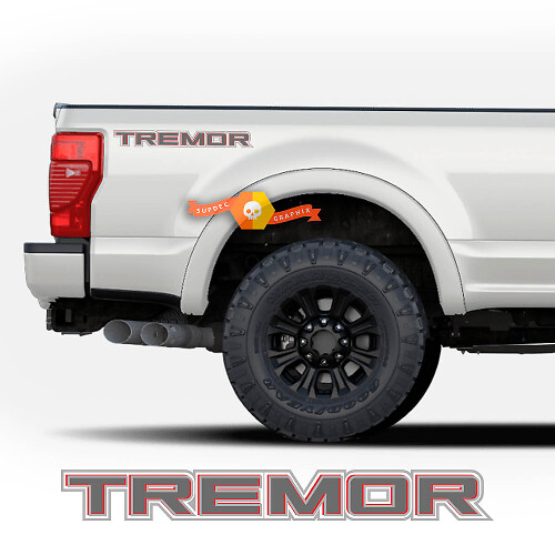 Set di decalcomanie da tremore per camion, coppia di adesivi in ​​vinile Ford Super Duty F250 F150 come nella foto
