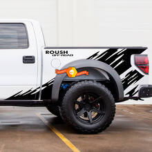 Adesivo in vinile laterale per cassone Roush Off-Road Mud Splash per camion Musclecar 2013+_3