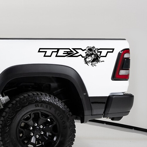 Adesivo Vinilico da Letto TRX Eating Raptor per Dodge Ram 1500