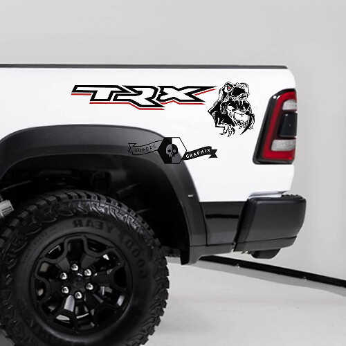 Kit di Adesivi in Vinile con Logo TRX per Portiera Dodge Ram TRX 2020-2023