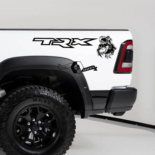 Adesivi in Vinile per il Lato del Letto TRX Eating Power per Dodge Ram TRX