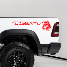 Set di Adesivi in Vinile TRX Eating Raptor per il Fianchetto del Dodge Ram 1500 TRX_2
