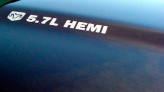 DECALCOMANIE PER Dodge HEMI 5,7 litri Ram Truck Racing Hood adesivi decalcomanie