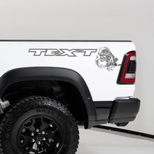 Kit di Adesivi Laterali Posteriori in Vinile T-Rex Eating Raptor per Dodge Ram TRX 2020-23_2