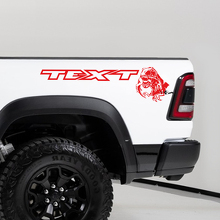 Kit di Adesivi Laterali Posteriori in Vinile T-Rex Eating Raptor per Dodge Ram TRX 2020-23_3
