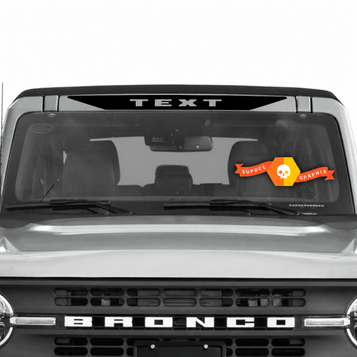 Adesivo in Vinile Personalizzato per Parabrezza Banner per Musclecar cavalli vapore camion 12982