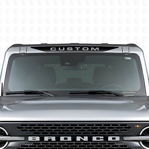 Adesivo in Vinile Personalizzato per Parabrezza con Motivo Musclecar Cavallo_1