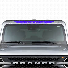 Adesivo in Vinile Personalizzato per Parabrezza con Motivo Musclecar Cavallo_2