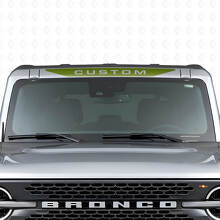 Adesivo in Vinile Personalizzato per Parabrezza con Motivo Musclecar Cavallo_3