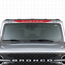 Adesivo in Vinile Personalizzato per Parabrezza con Motivo Musclecar Cavallo_4