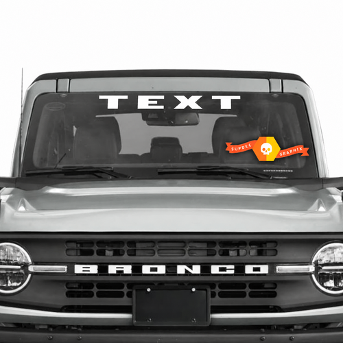 Adesivo in Vinile Personalizzato per Parabrezza per Musclecar cavalli potenza camion 12989