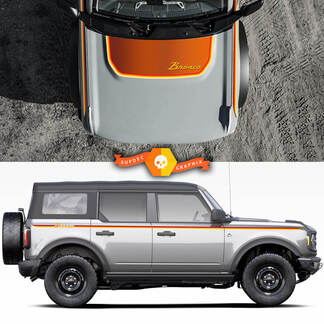 Ford Bronco Retro Design Kit cofano e strisce laterali
