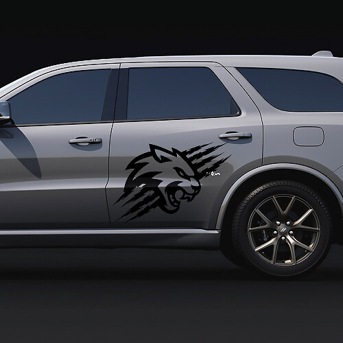 Graffi Artigli Logo WildCat Adesivi Grafici per Porte Vinile Auto per Dodge Durango SRT