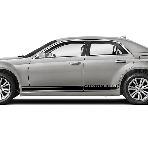 Adesivi in vinile personalizzati per le minigonne laterali per Chrysler 300