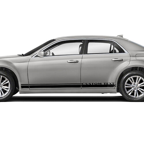 Adesivi in vinile personalizzati per le minigonne laterali per Chrysler 300