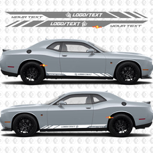 Adesivo in vinile a strisce stile Wildcat personalizzate per parafanghi Dodge Challenger_3