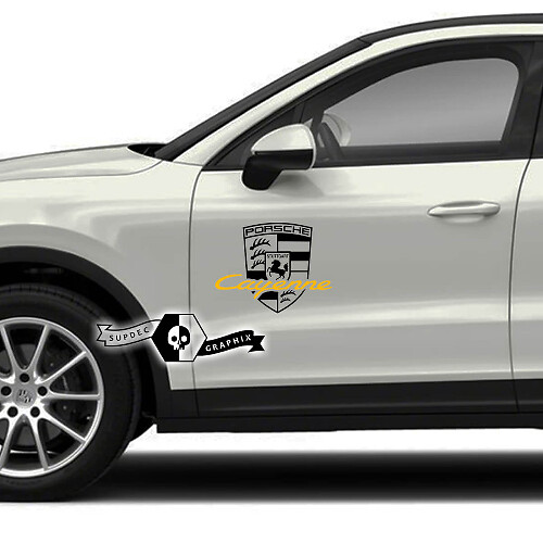 2 adesivi per decalcomanie per porte con logo Porsche 2023 Porsche
