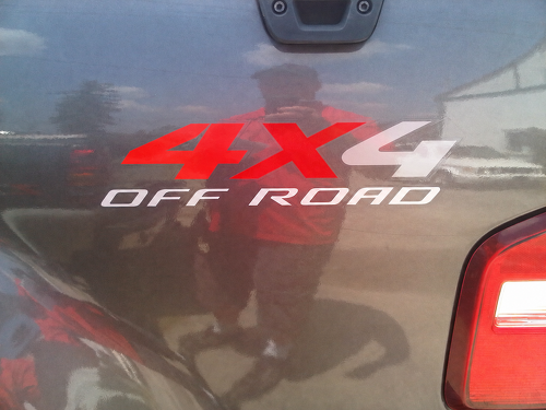 Adesivo in Vinile Bicolore 4X4 Off Road per Cofano Laterale per Ford F-150