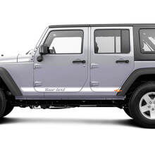 Coppia Jeep Wrangler Retro All Over The Car Lunghezza Decal Sticker Porte laterali giù Grafica Wrangler JK 2 o 4 porte
 2