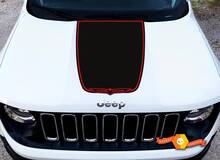 Grafica adesiva per decalcomania del cofano in vinile nero satinato Jeep Cherokee Trailhawk del 2022
 2